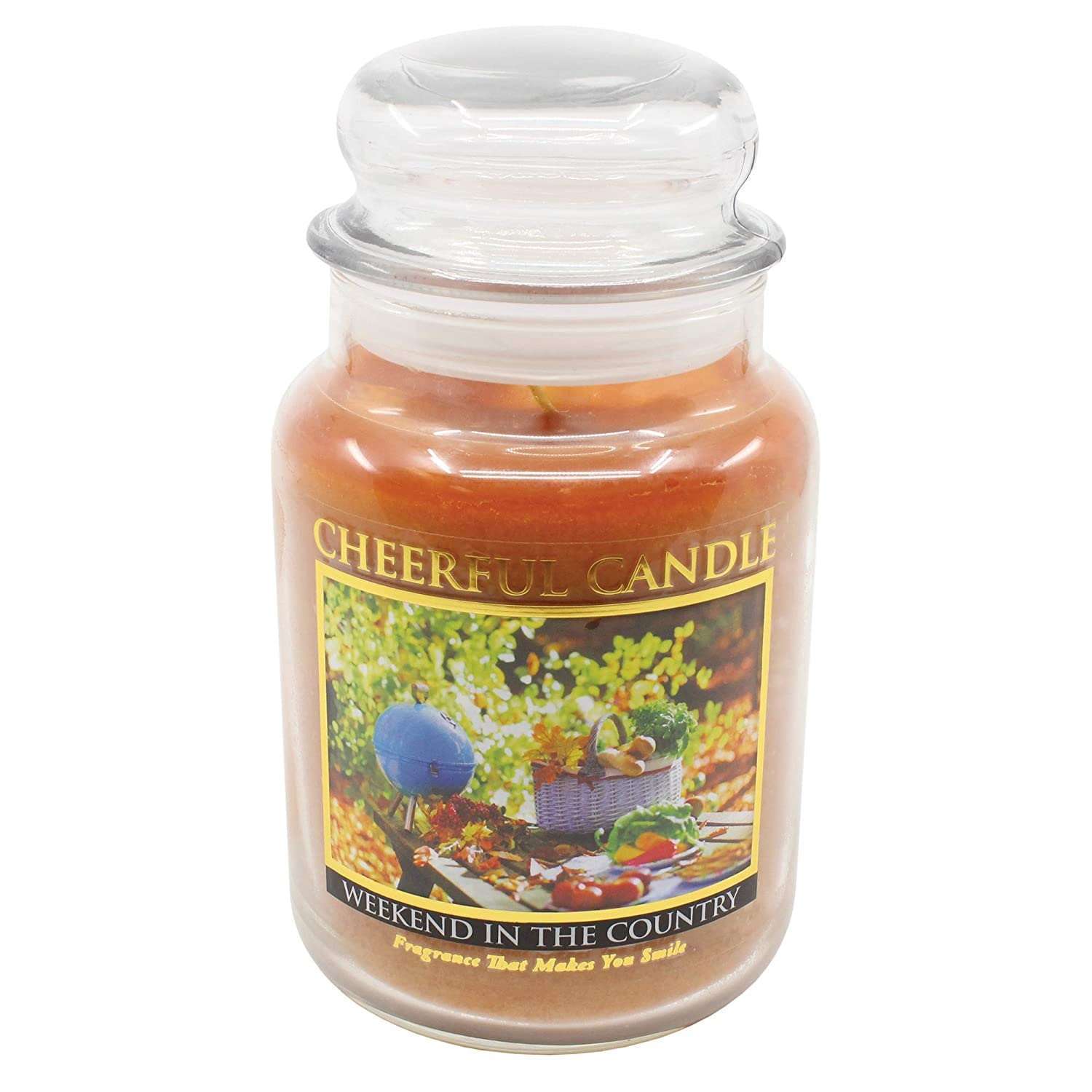 CHEERFUL CANDLE – WEEKEND IN THE COUNTRY SCENTED CANDLE 3 DIMENSIONS MADE IN USA